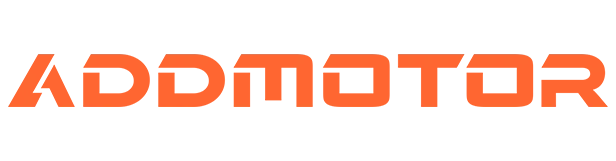 Orange ADDMOTOR logo on a white background