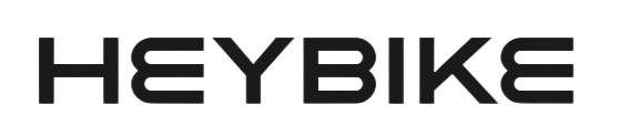 HEYBIKE logo in bold black text on a white background