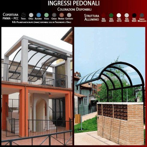 Pensilina ingressi pedonali