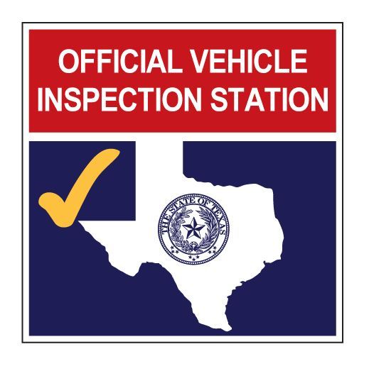 official vehicle inspection station badge for the state of texas