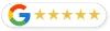 A google logo with five stars on it.