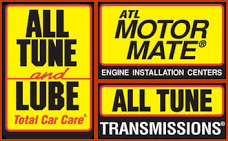 Three signs for all tune and lube total car care and transmissions