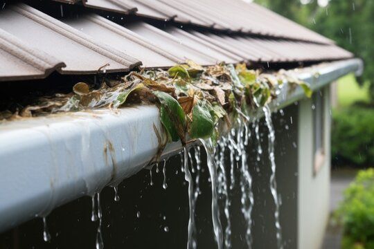 over flowing gutter