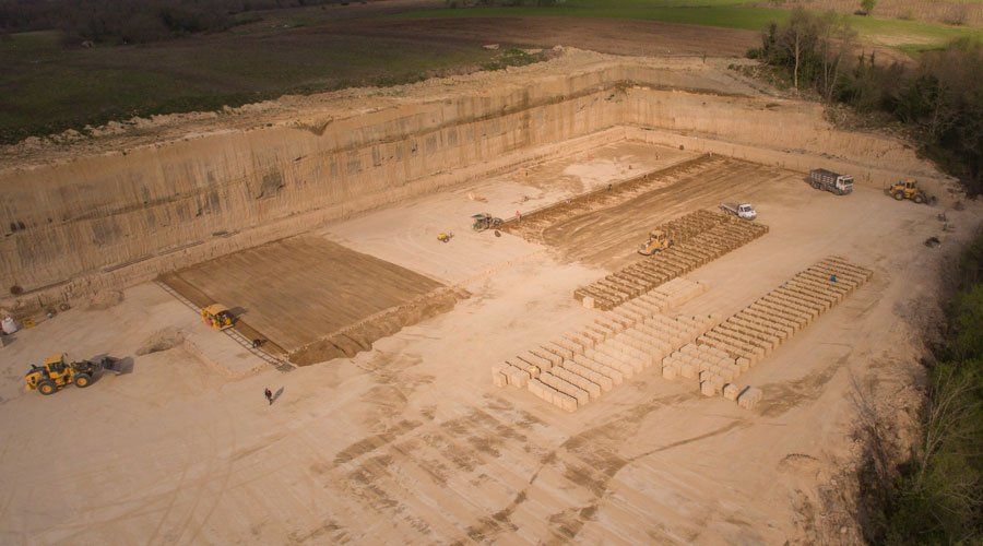 estrazione di zeolite chabasite