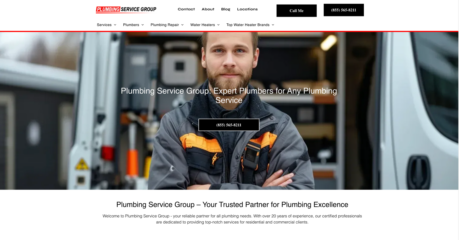 A man is standing in front of a van with his arms crossed.