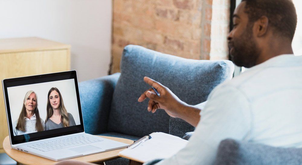 Man Gives Advice During Online Session — Vacaville, CA — AMG Institute LLC