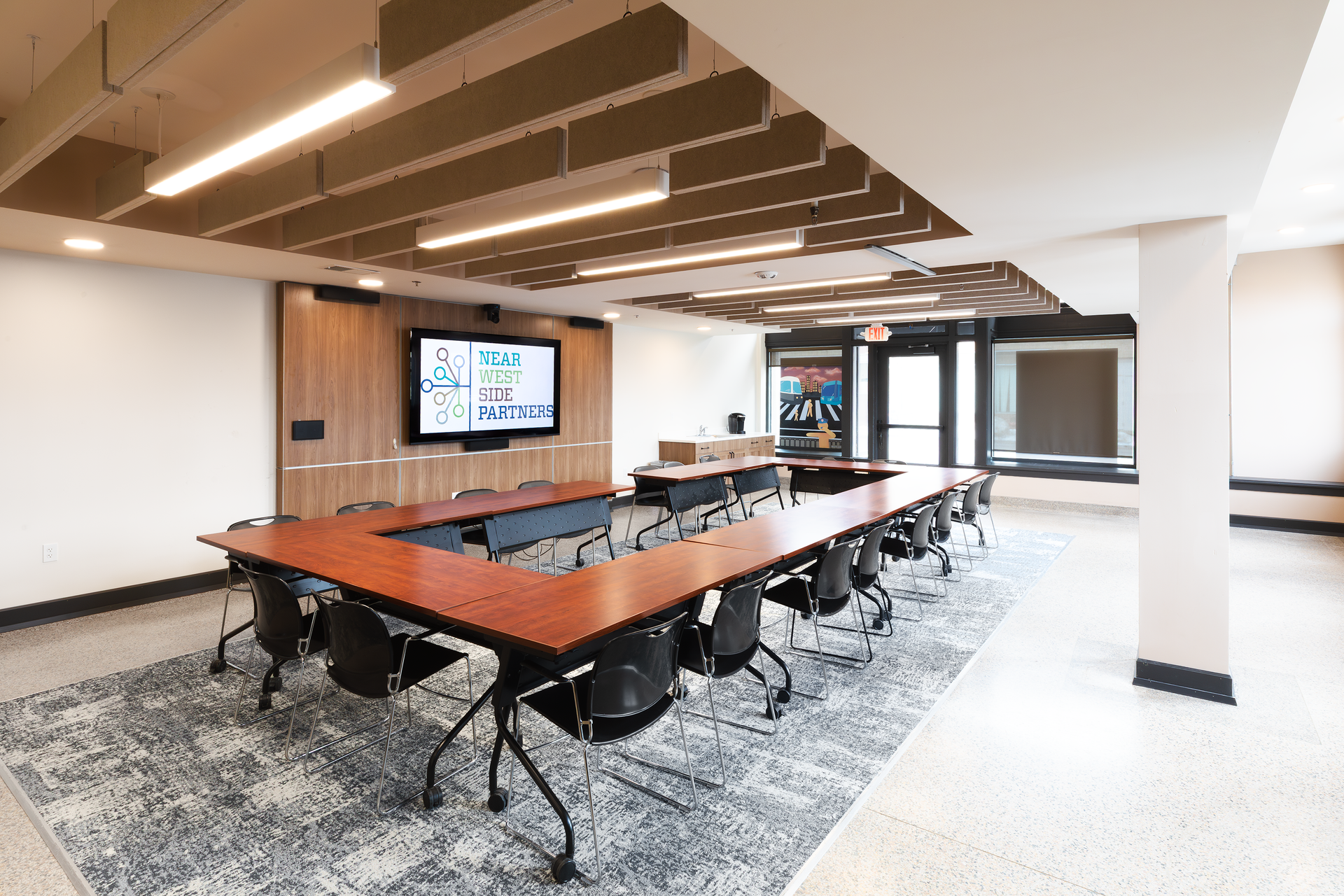 Photo showing a conference table in NSWP