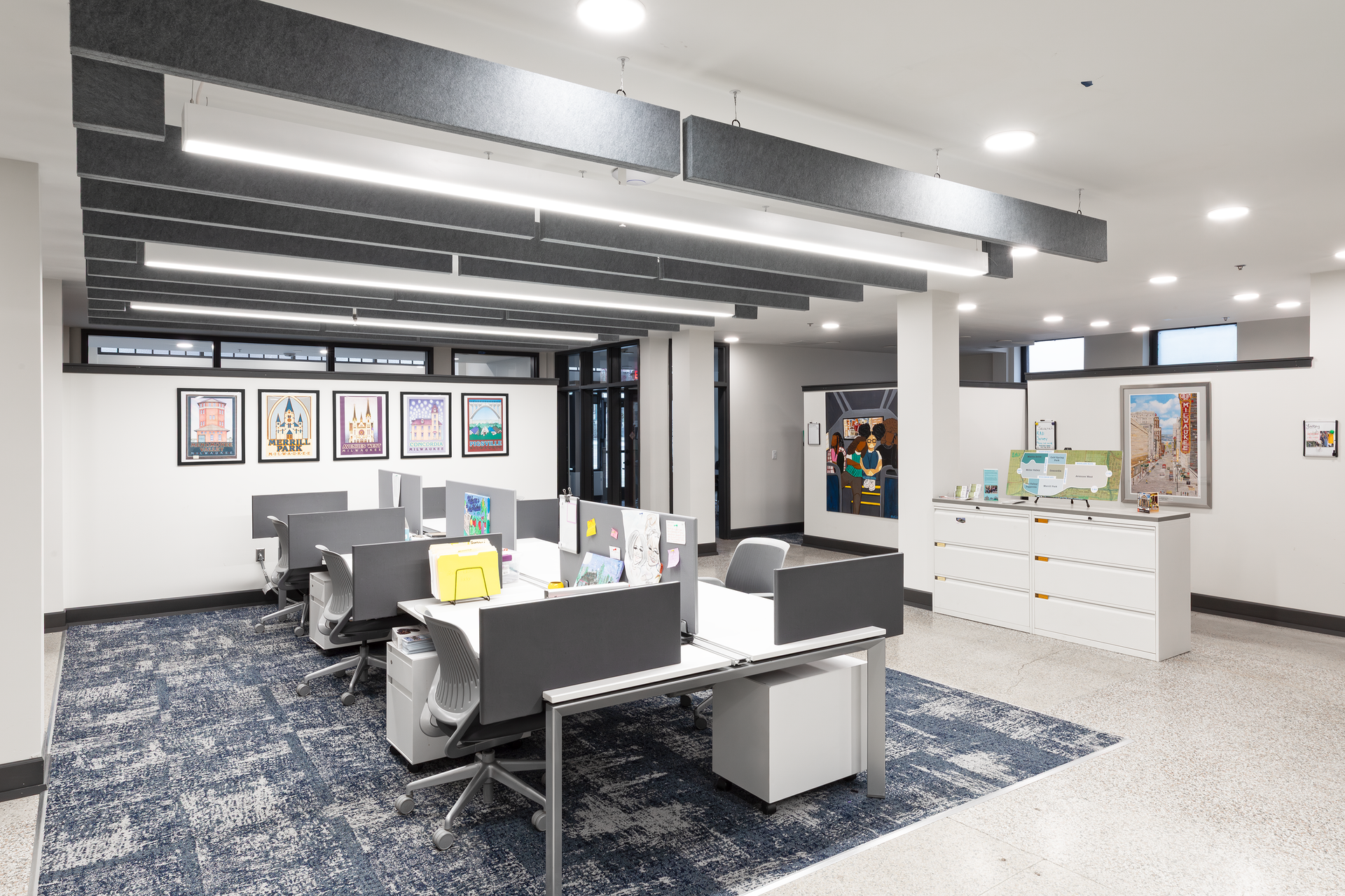 Photo showing NWSP desks