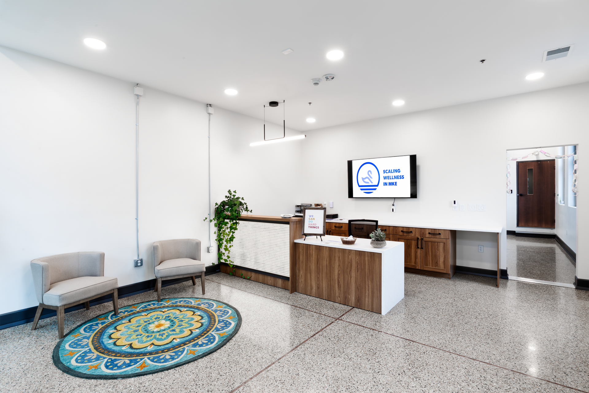 Photo showing the lobby to SWIM