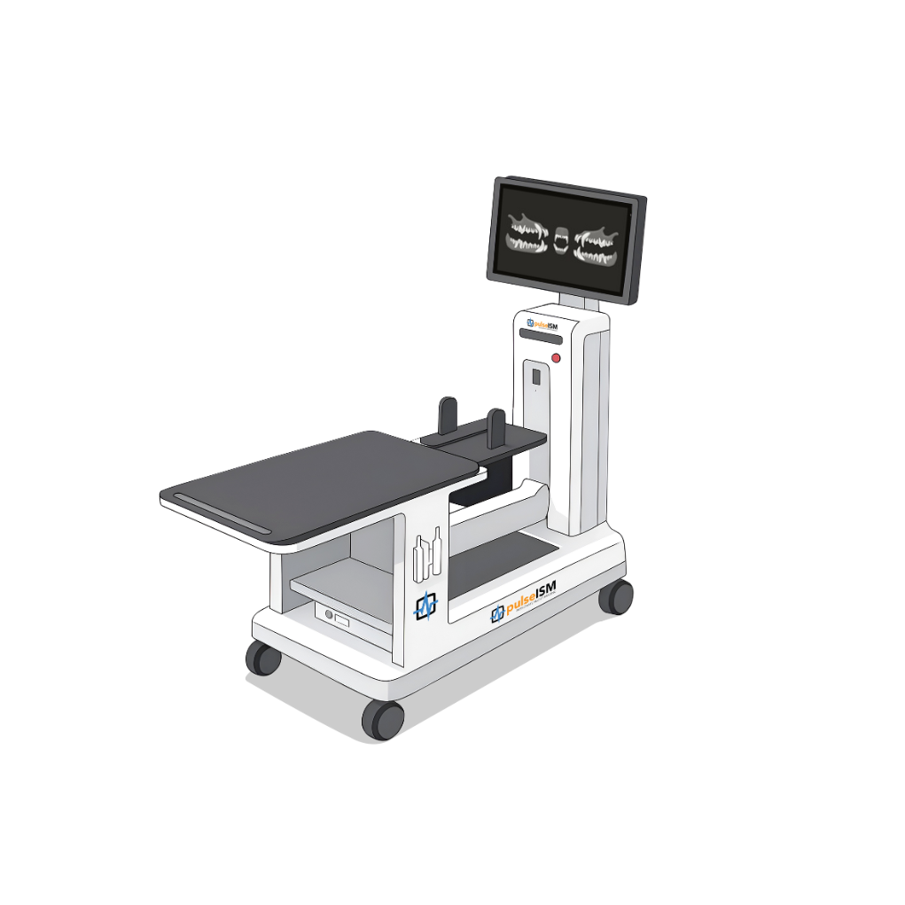 dental x-ray on coputer