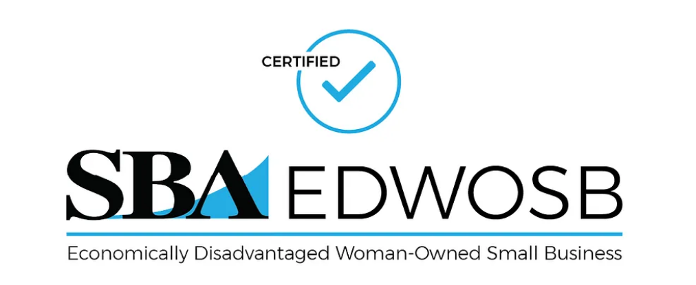 A certified wbenc women 's business enterprise logo on a white background.