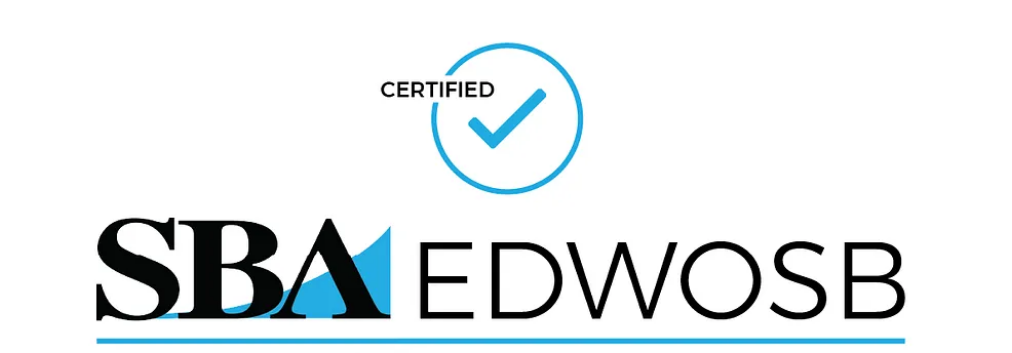 A certified wbenc women 's business enterprise logo on a white background.