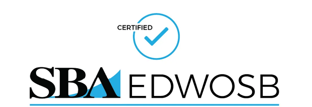 A certified wbenc women 's business enterprise logo on a white background.