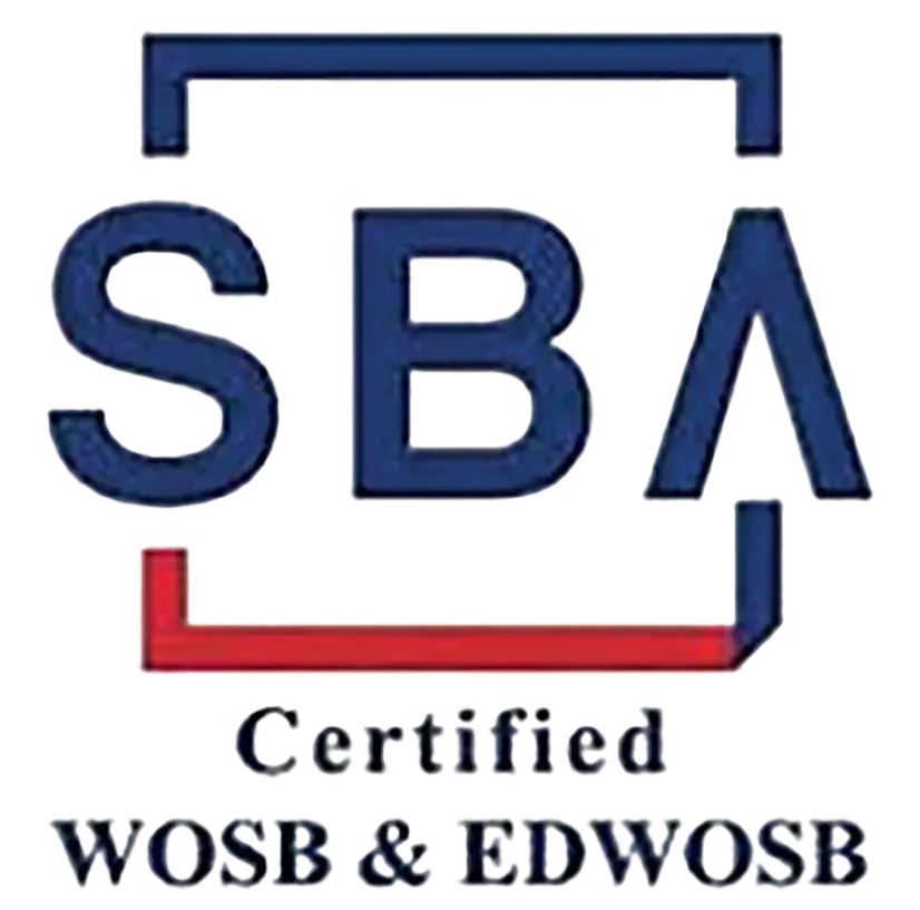 A certified wbenc women 's business enterprise logo on a white background.