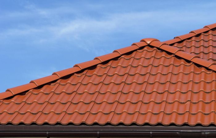 newly installed roof tiles