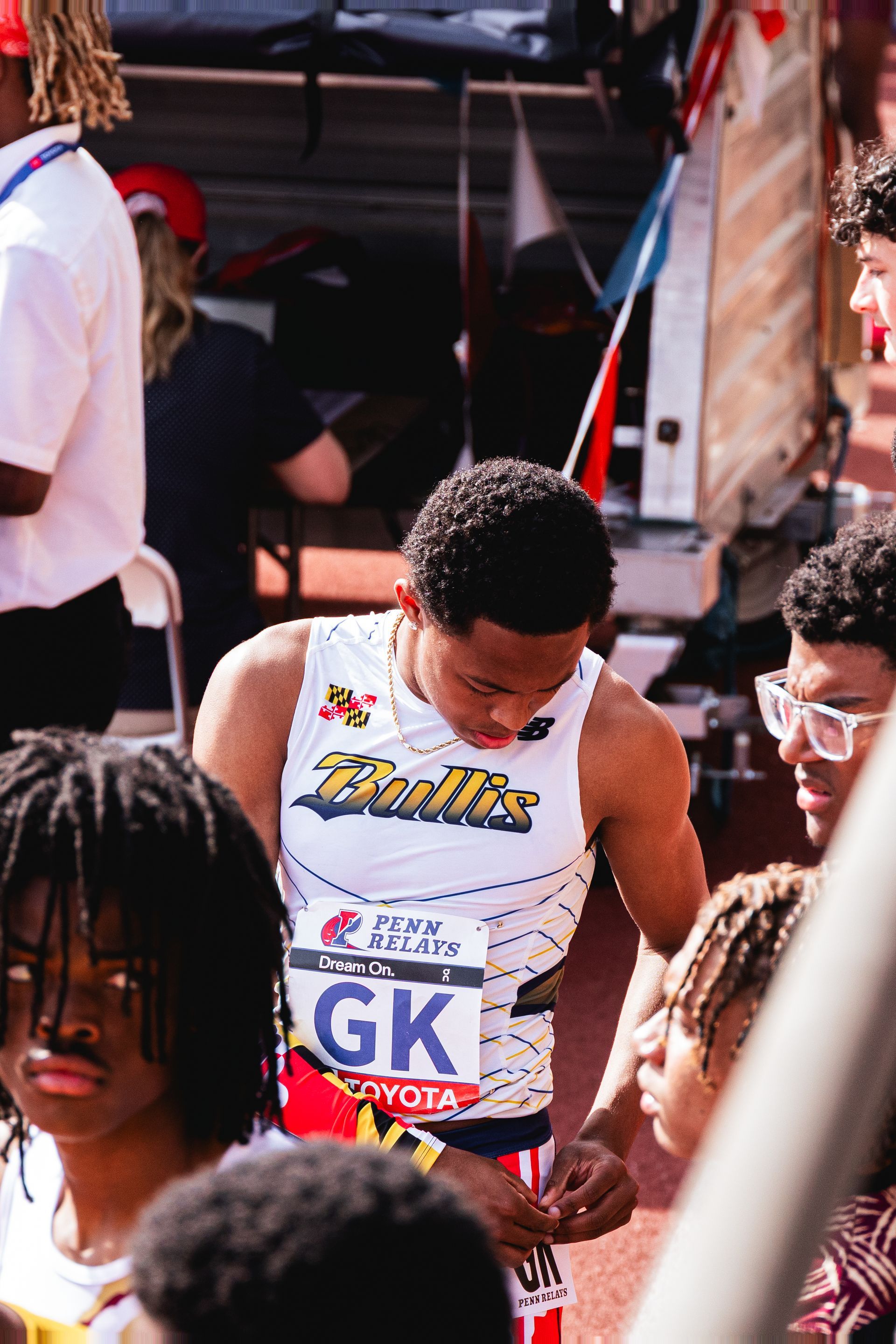 A young athlete in a 