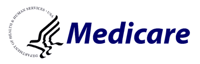 Medicare logo: Blue text 