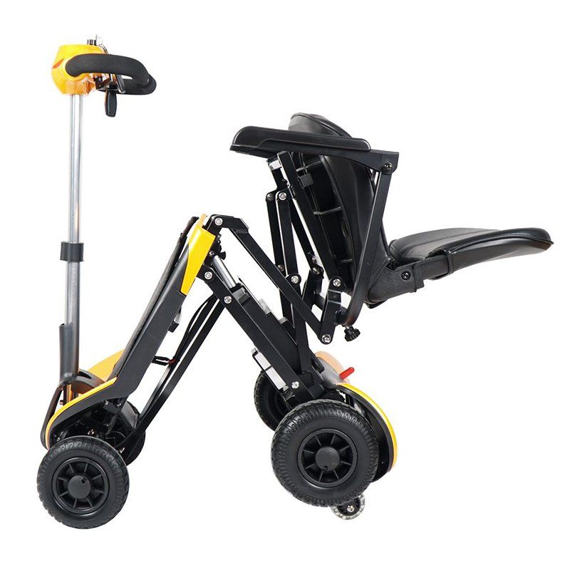 Folding Scooter - yellow side