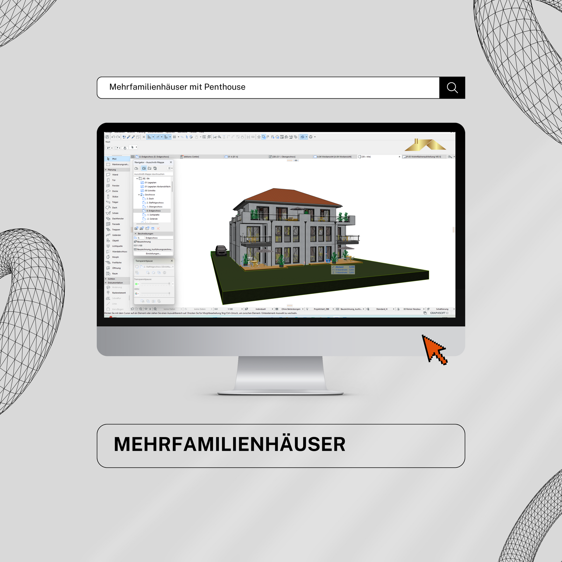 ArchiCAD Mehrfamilienhaus