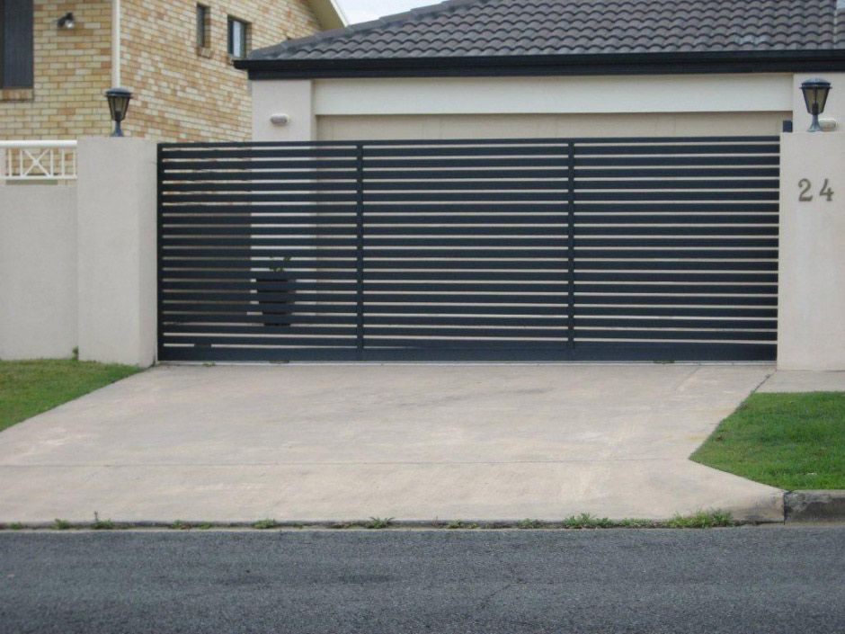 A House With Black Aluminium Gate — AAA Fencing & Supplies in Southport, QLD