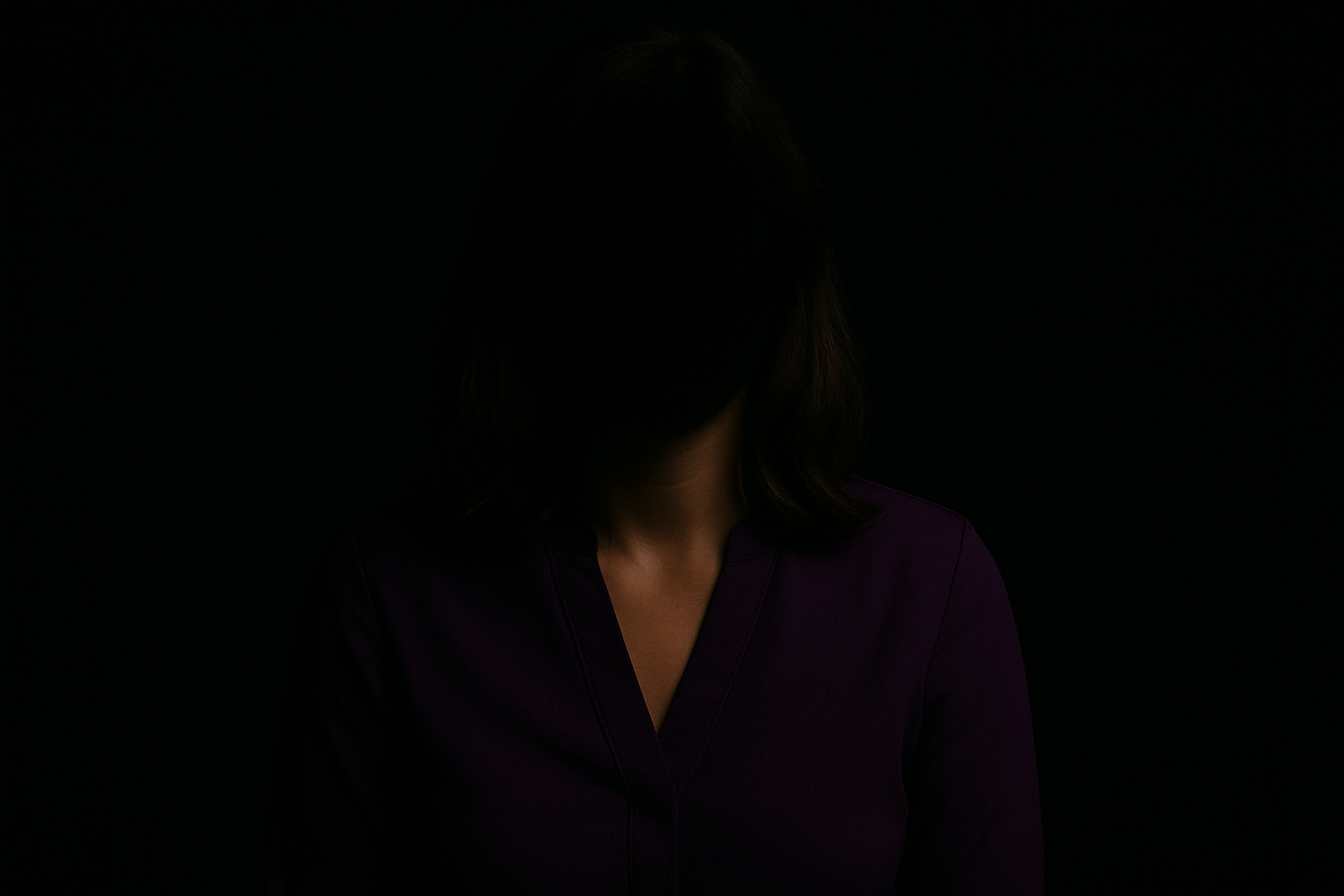 Female board member in a professional blazer, intentionally blurred to represent privacy and protection.