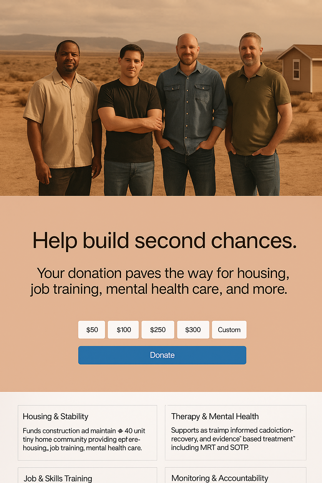 Donation banner titled 