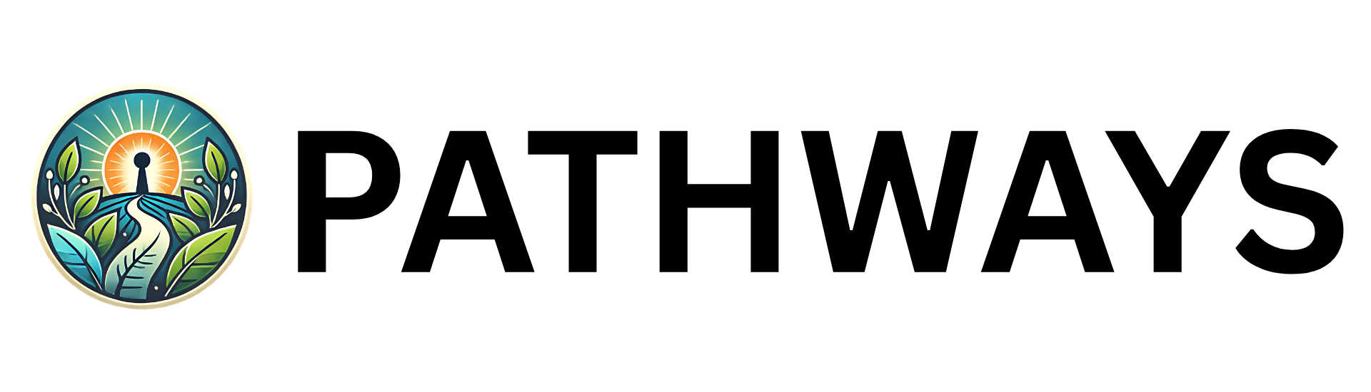 PATHWAYS logo in bold black font on a white background.