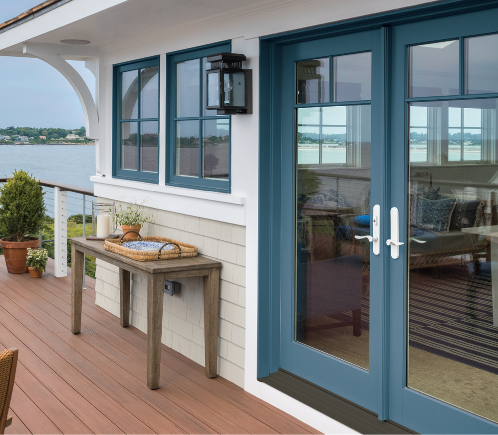 Exterior image featuring an Ultimate Swinging Narrow Door by Marvin
Marvin Ultimate Swinging Narrow Profile Door