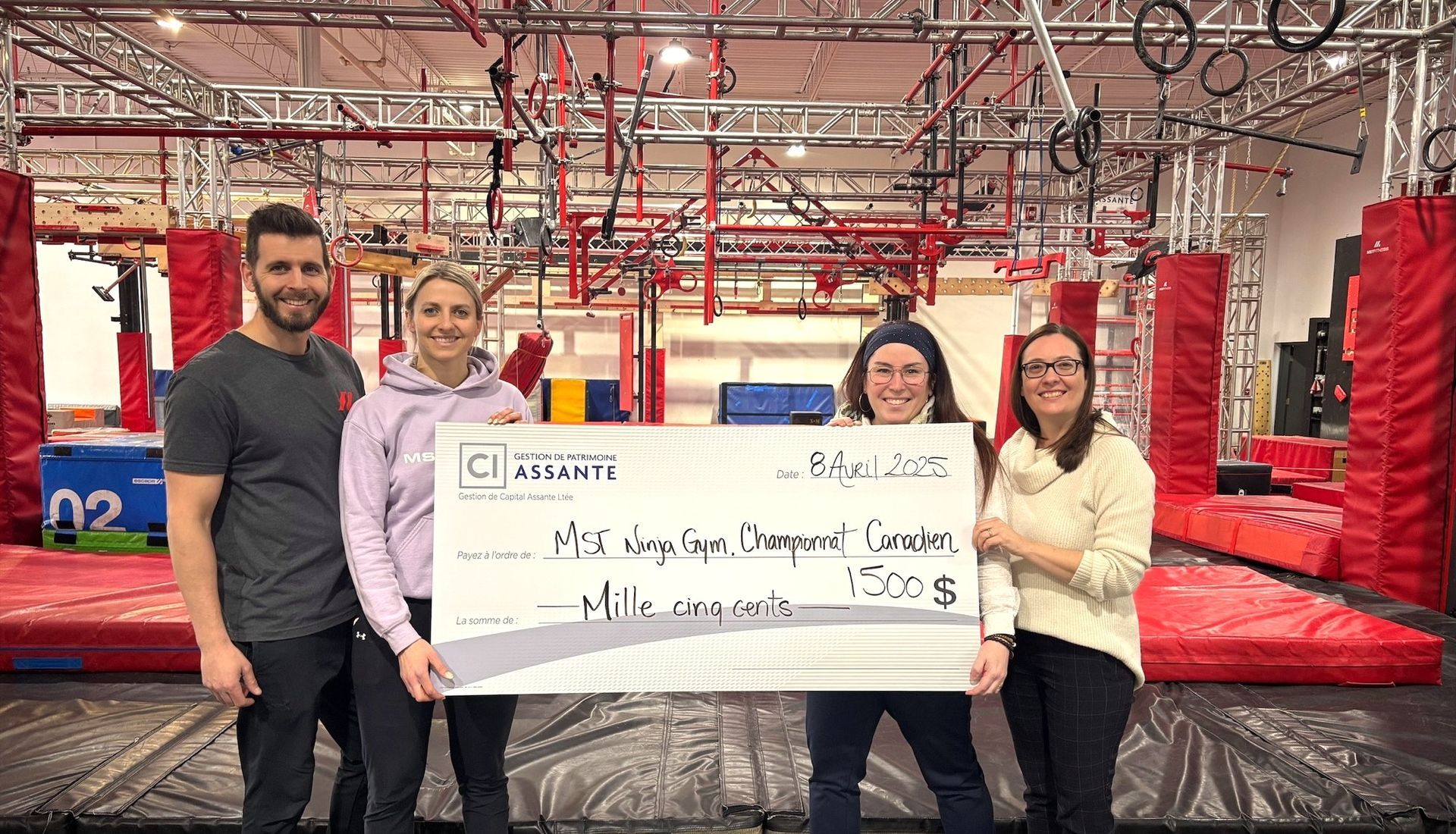 Commandite Championnat Canadien Ninja Warrior Assante Saint-Hyacinthe