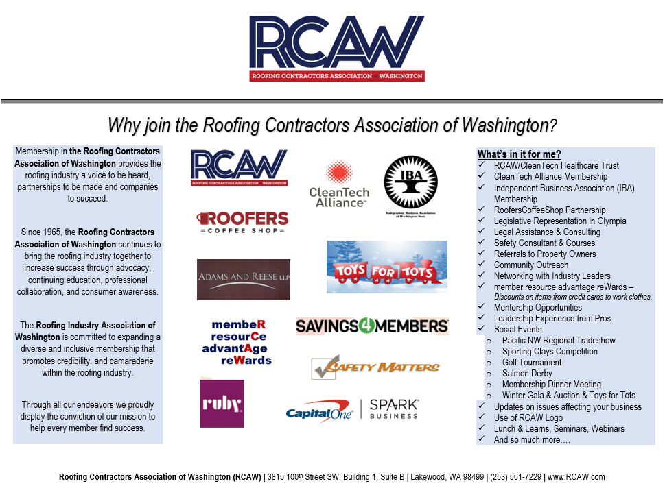 Benefits of Joining RCAW