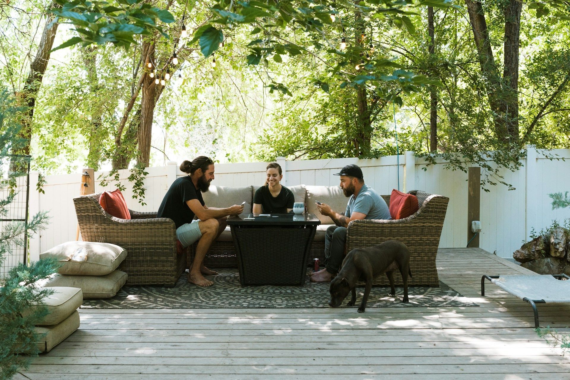 outdoor living space