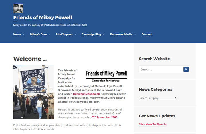 Mikey Powell Campaign website