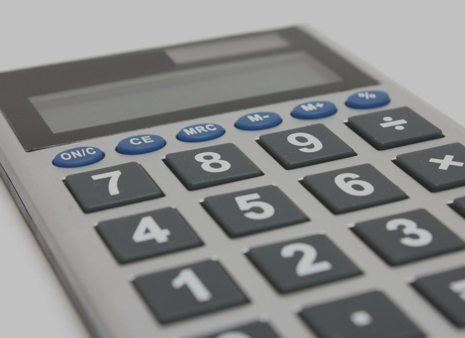 Person using calculator