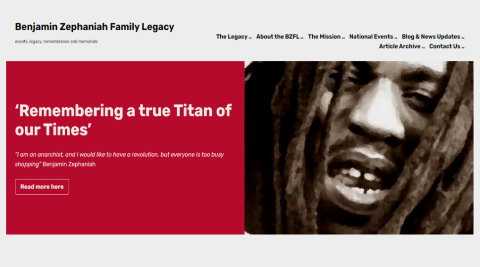 Benjamin Zephaniah Family Legacy