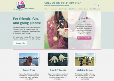 Jigsaw Events website
