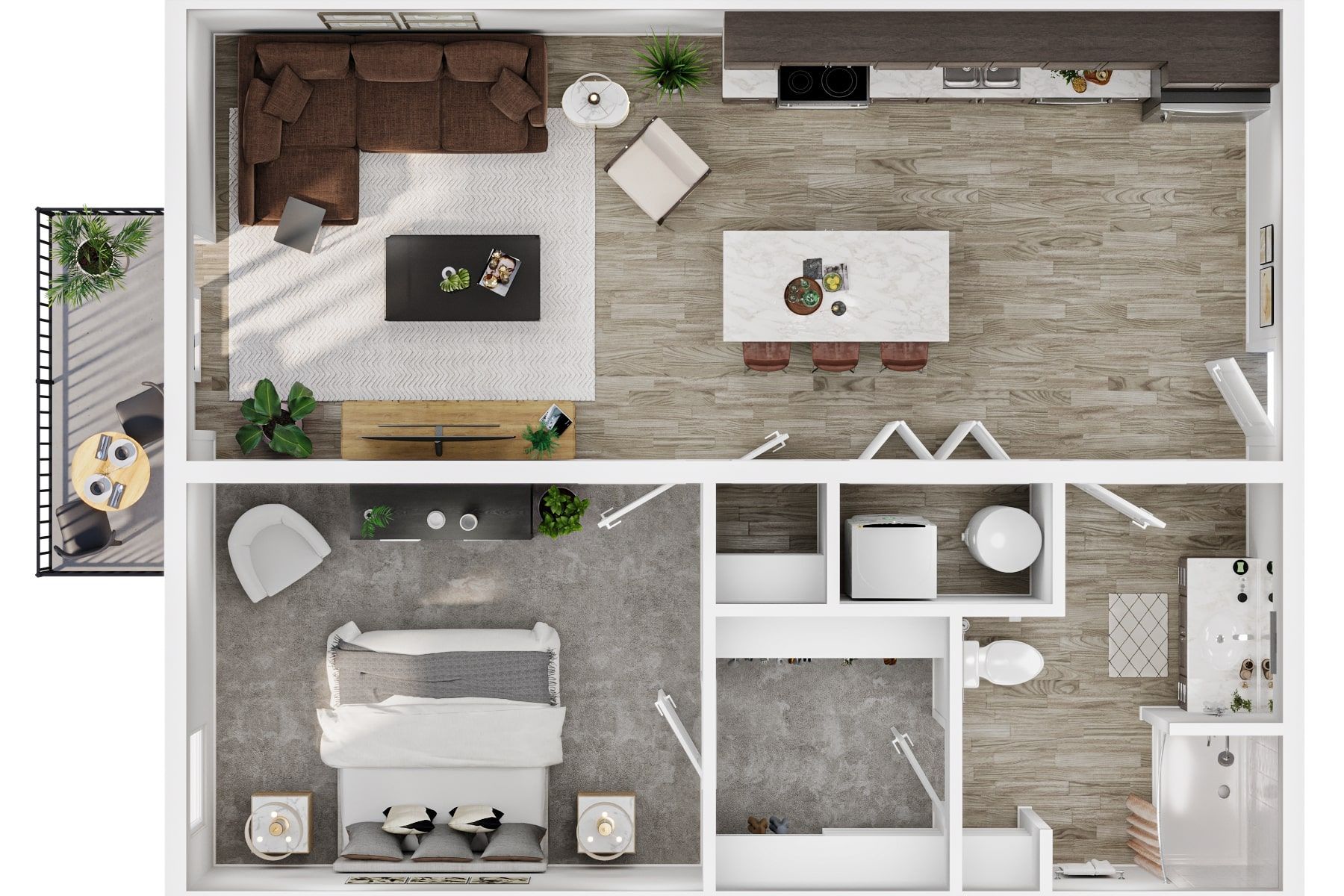 Two Bedroom Floor Plan - linked to Floor Plan Page