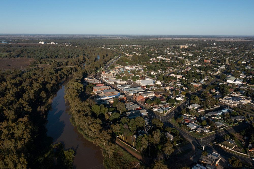 Aerial View Of Gilgandra - Security Company in Gilgandra, NSW