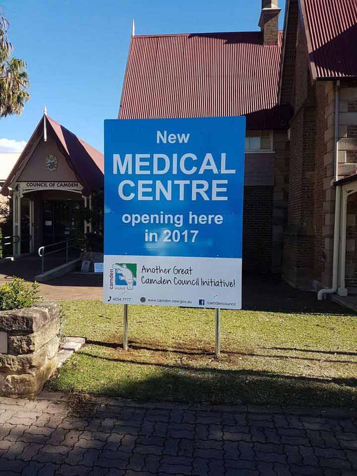 Medical Facility Signage — Smeaton Grande NSW — Macarthur Signs & Graphics