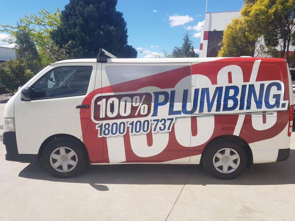 Plumping Service Van — Smeaton Grande NSW — Macarthur Signs & Graphics