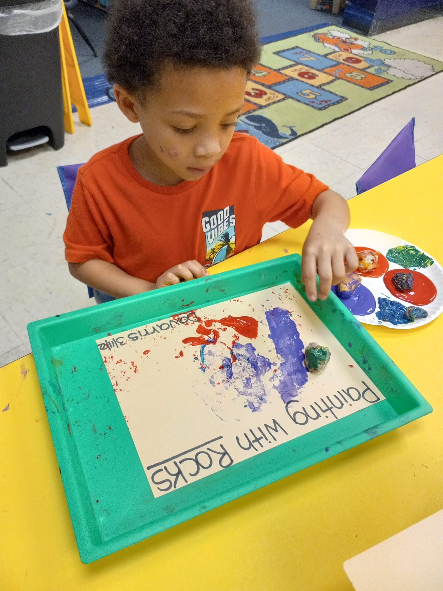 Little Boy Painting — Port Richey, FL — Learning Center Cedarview