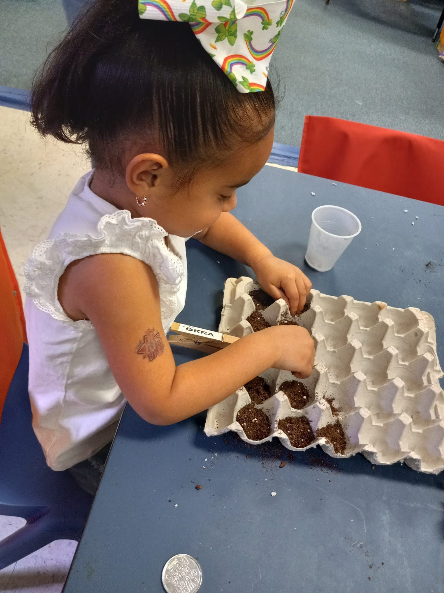 Little Girl Playing Learning Materials — Port Richey, FL — Learning Center Cedarview