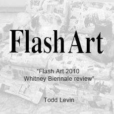 Flash art 2010 whitney biennial review by todd levin