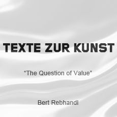 A black and white image of a book cover with the title texte zur kunst.