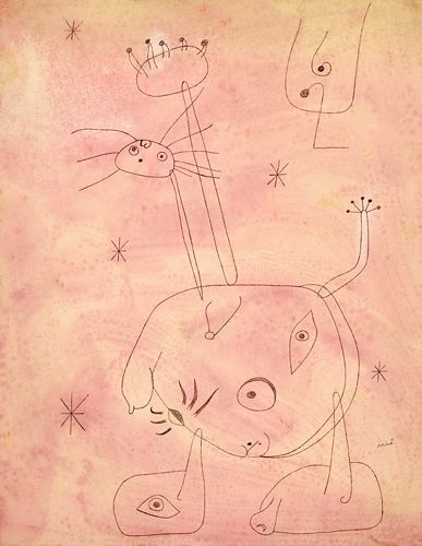 MIRÓ
Femme, oiseau, étoiles