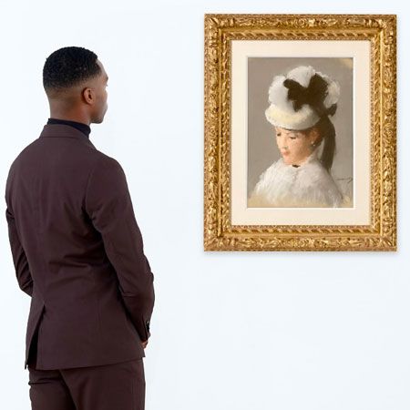 MANET
Jeune femme au chapeau blanc