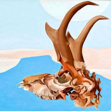 O'KEEFFE
Antelope Head with Pedernal