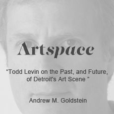 A black and white photo of a man with a quote by andrew m. goldstein.