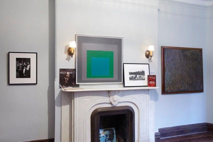 GALLERY THREE left to right - [wall] Robert FRANK, [fireplace mantel] Miles DAVIS 