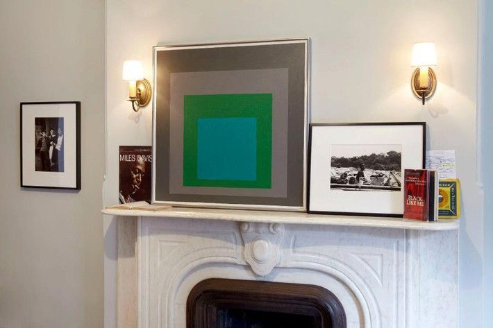 GALLERY THREE left to right - [wall] Robert FRANK, [fireplace mantel] Miles DAVIS 