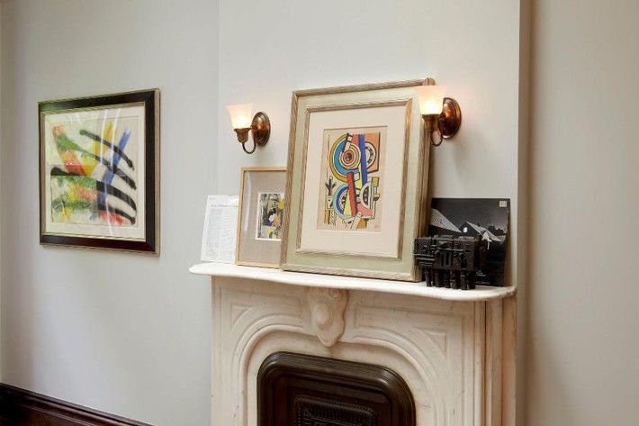 GALLERY FOUR left to right - [wall] Alexander CALDER, [fireplace mantel] John COLTRANE 